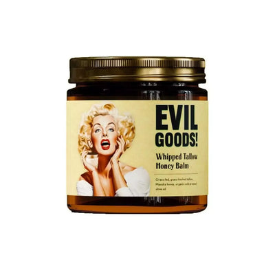 Evil Goods Whipped Beef Tallow with Manuka Honey Balm Moisturizer 4 Oz