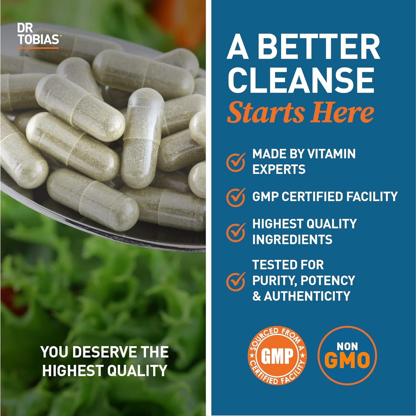 Colon 14 Day Cleanse, Advanced Gut Cleanse Detox - 2 Bottles of 28 Capsules (1-2 Daily) Dr. Tobias Colon