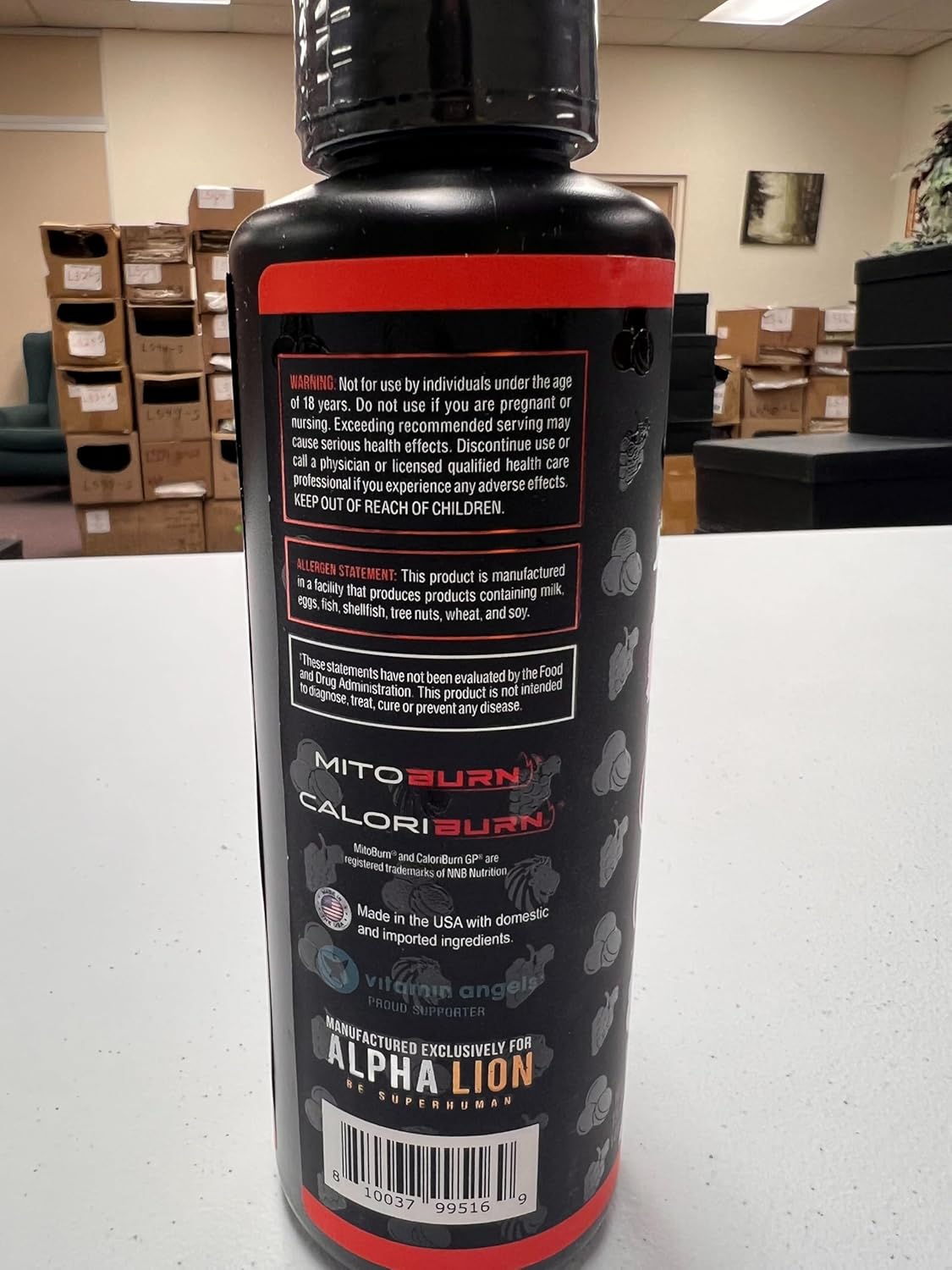 Alpha Lion Burn2O 2000Mg – Stim Free Super Thermogenic Fat Burner Sugar-Free (31 Servings, Grapezilla Flavor)