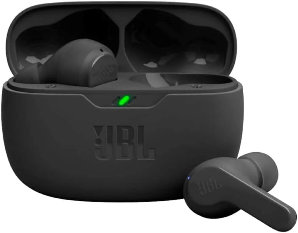 JBL Vibe Beam - True Wireless Deep Bass Sound Earbuds up to 32 Hours of Battery Life (Black)