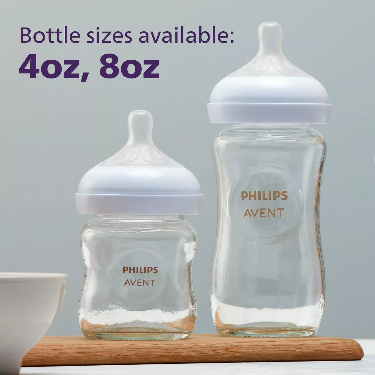 Philips Avent 3Pk Glass Natural Baby Bottle - 8Oz