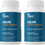 Colon 14 Day Cleanse, Advanced Gut Cleanse Detox - 2 Bottles of 28 Capsules (1-2 Daily) Dr. Tobias Colon 