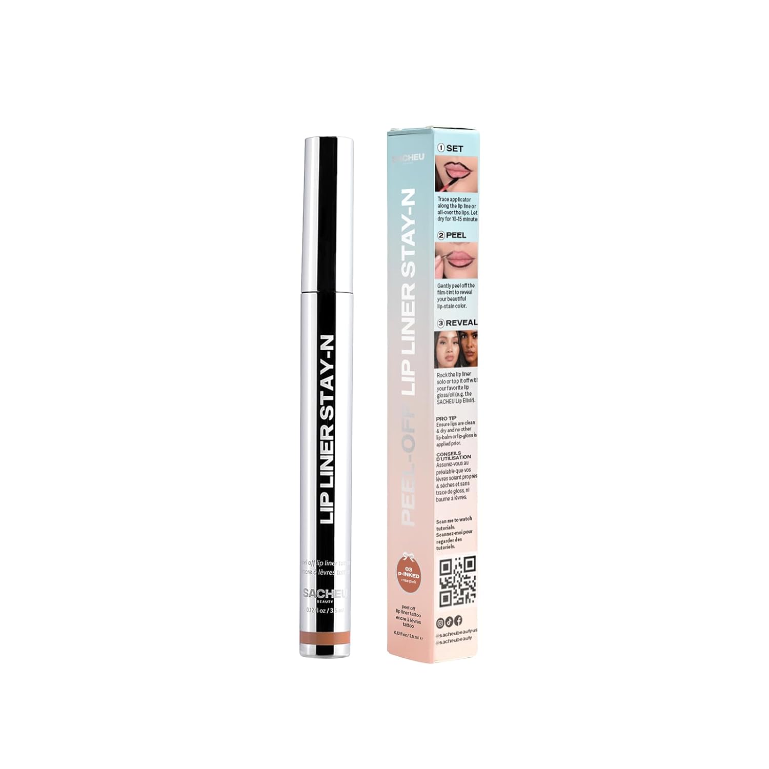 Lip Liner Stay-N Peel off Lip Stain — Long Lasting Matte Lip Tattoo