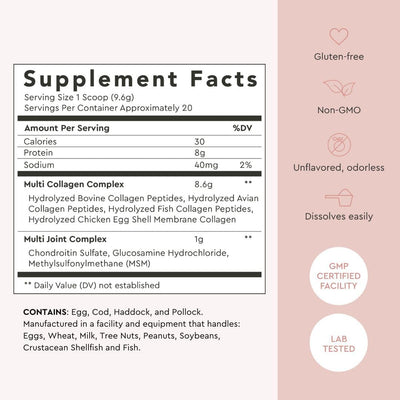 Alaya Multi Collagen Unflavored Powder - (20 Serving)