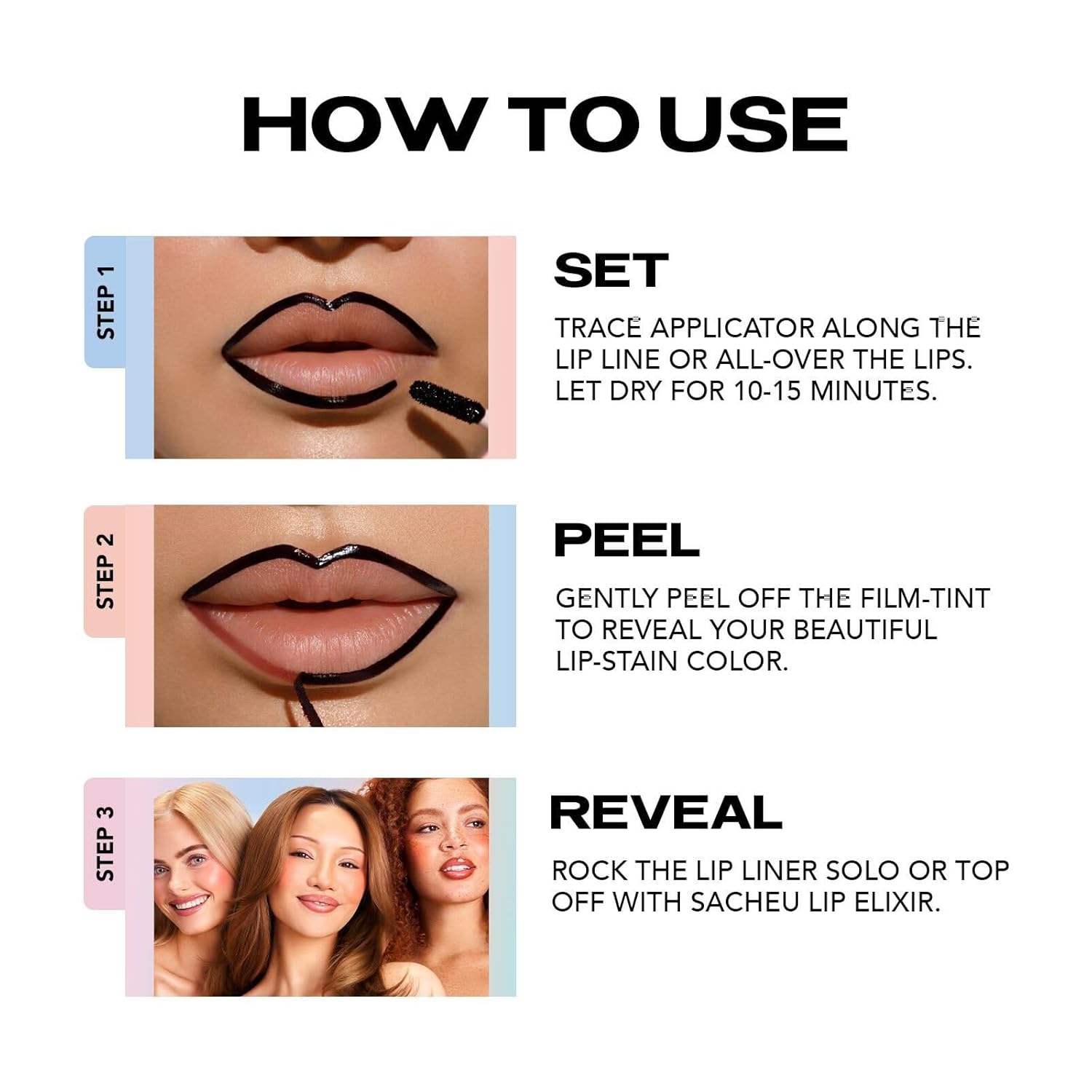 Lip Liner Stay-N Peel off Lip Stain — Long Lasting Matte Lip Tattoo