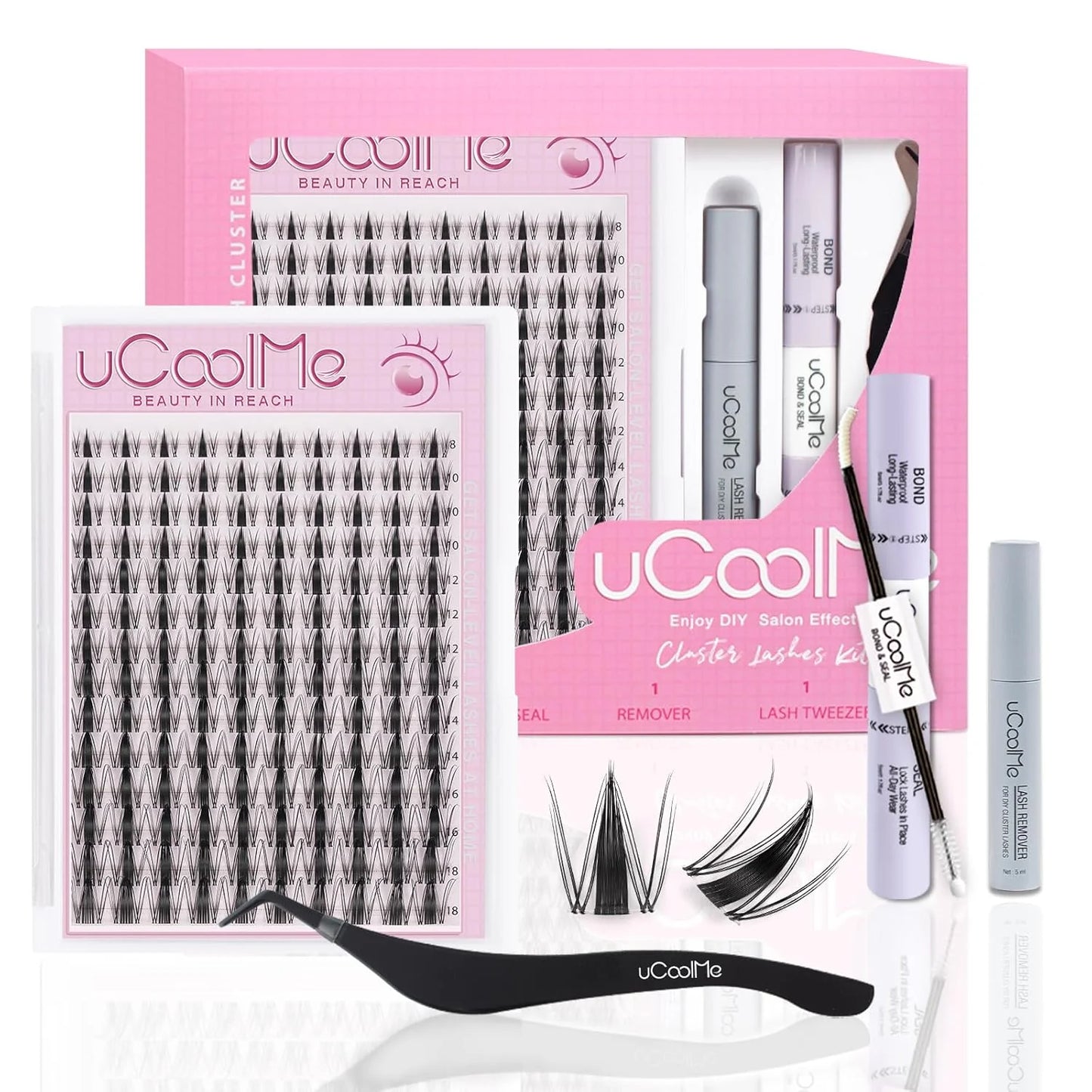 Ucoolme Fairy Lash Clusters Kit 8-18Mm Manga Eyelash Clusters C Curl - Eyelashes Clusters Kit