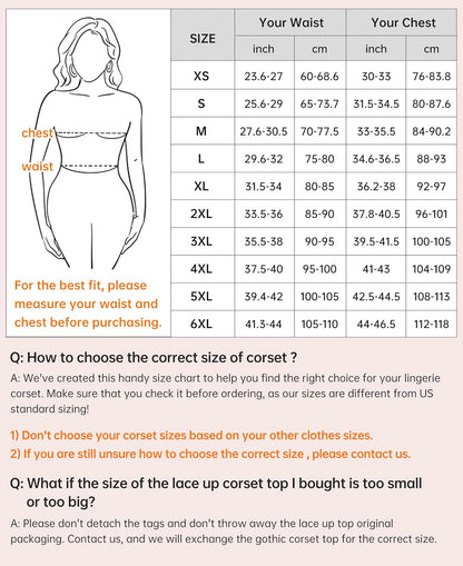 SZIVYSHI Corset for Women - Shapewear Lingerie, Lace Waist Push up Bodysuit