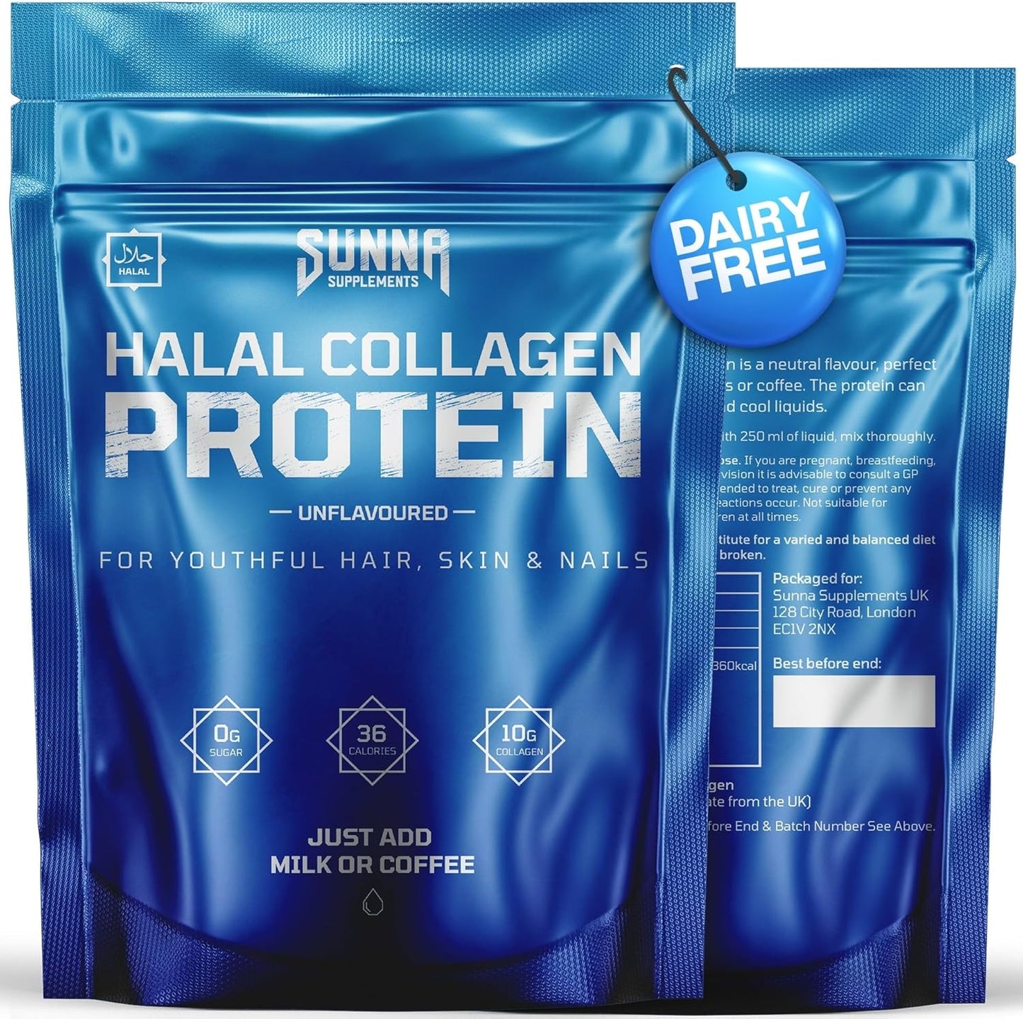 Sunna Halal Bovine Collagen Protein Powder - Unflavored