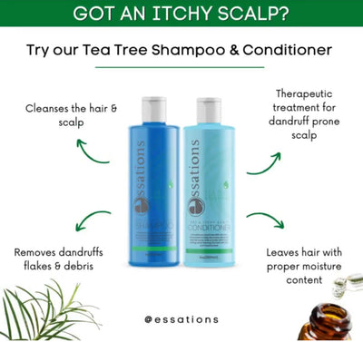 Tea Tree Solutions Dry & Itchy Scalp Shampoo by Essations