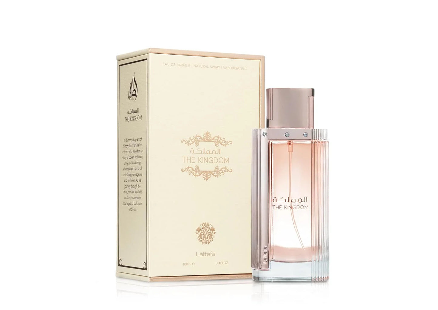 The Kingdom for Women Eau De Parfum 100ML (3.4 OZ) by Lattafa - Long Lasting, Luxurious