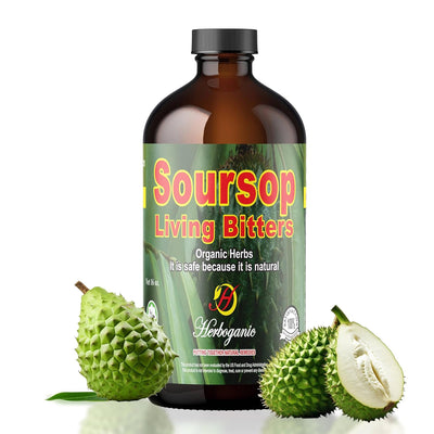HERBOGANIC Soursop Bitters Liquid - 16 Oz Soursop Bitters