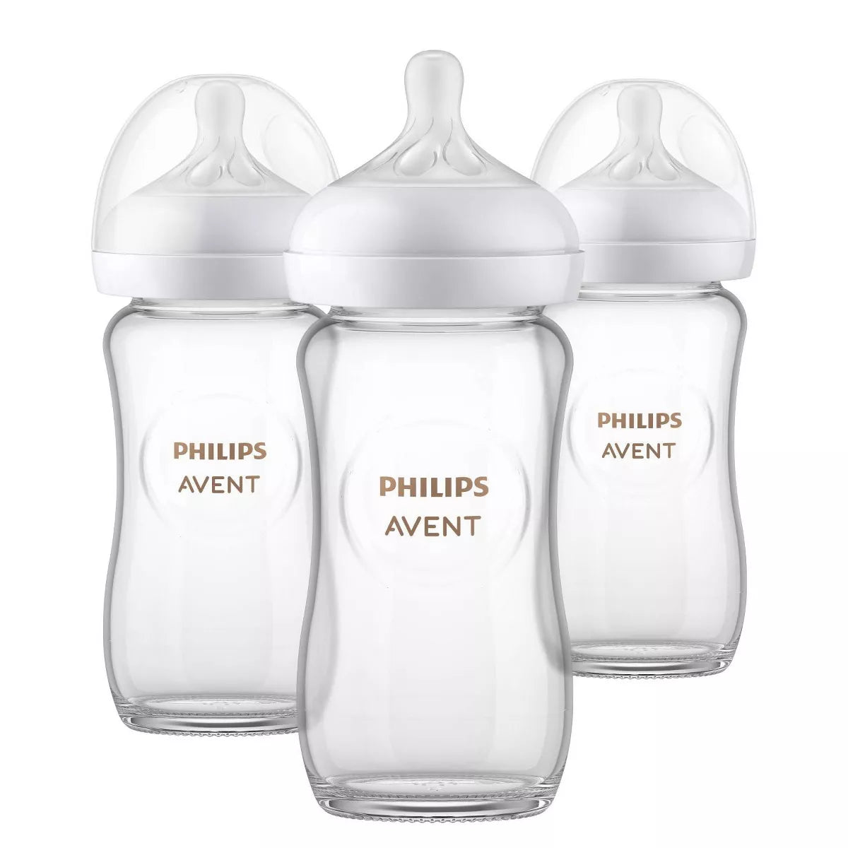 Philips Avent 3Pk Glass Natural Baby Bottle - 8Oz