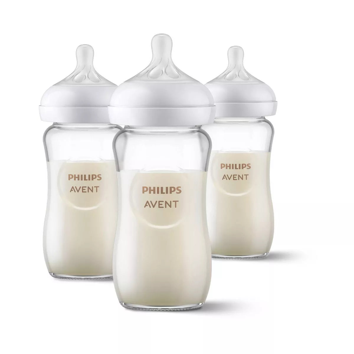 Philips Avent 3Pk Glass Natural Baby Bottle - 8Oz