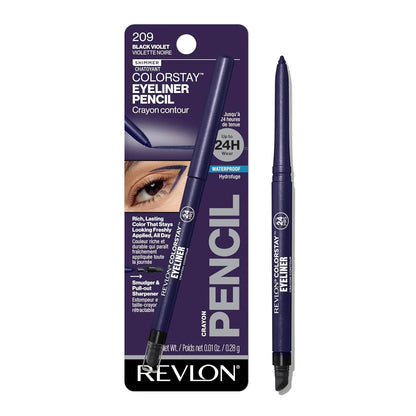 Colorstay Revlon Eye Makeup with Built-In Sharpener Ultra-Fine Tip, 209 Black Violet, 0.01 Oz