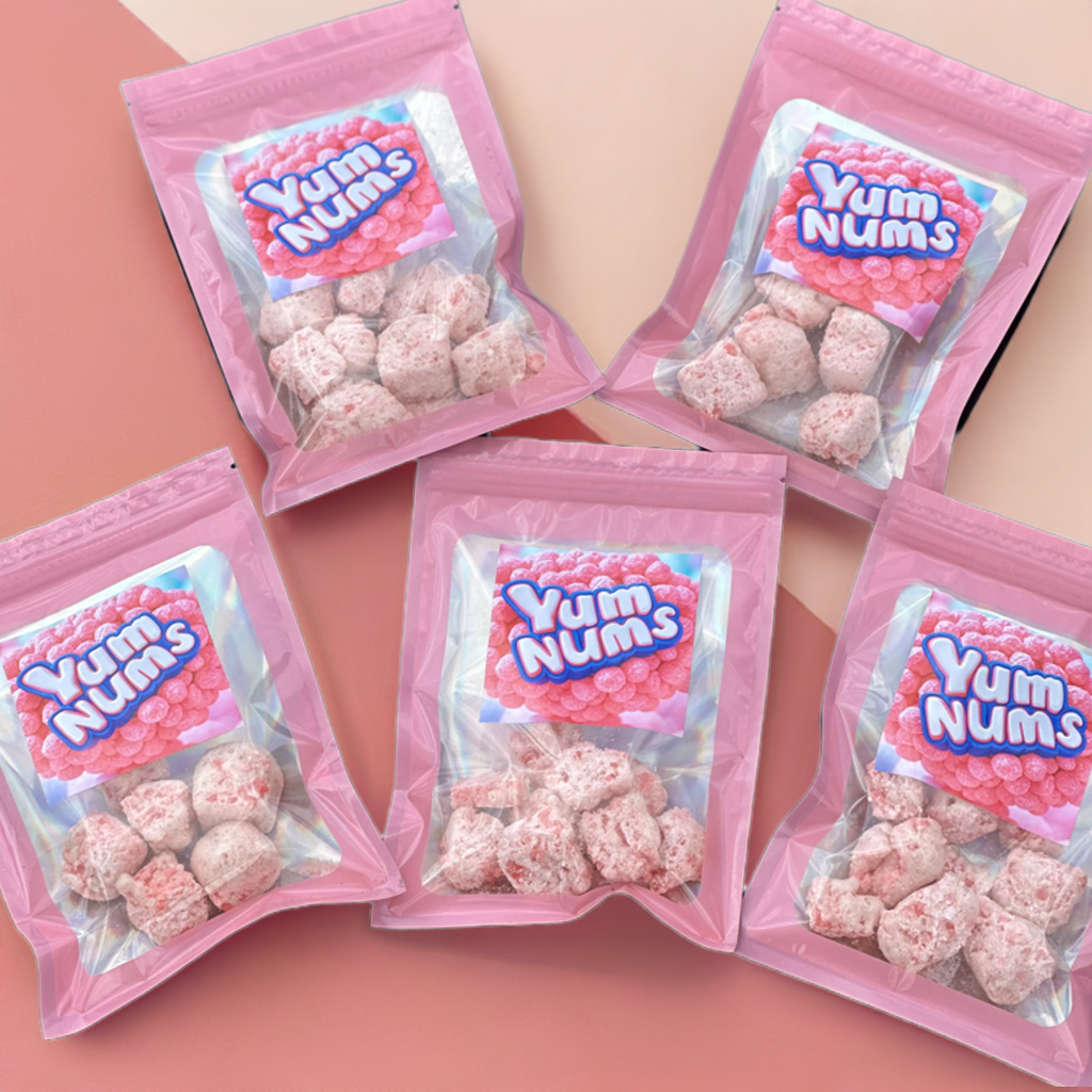 Watermelon YumNums Freeze-Dried Candy - 5 Bags of Juicy, Crunchy Delight