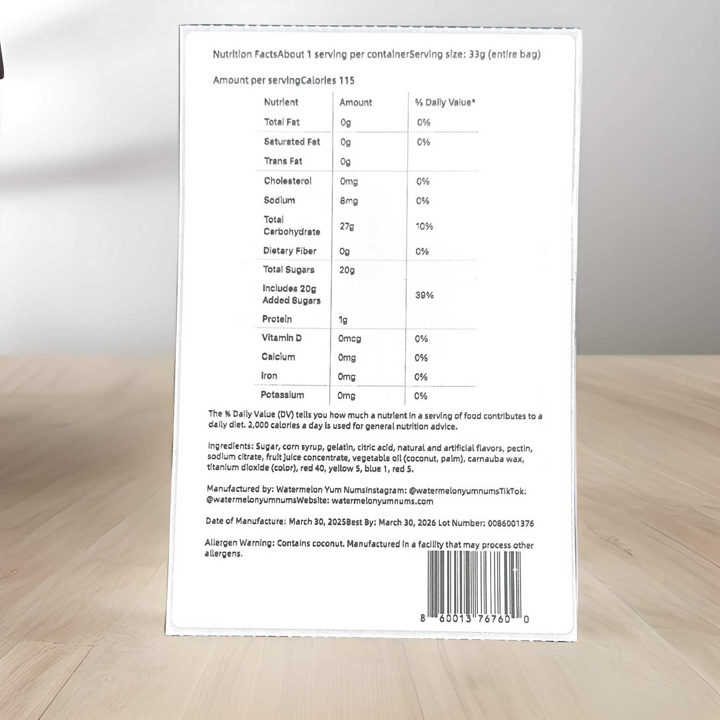 🍉 Watermelon YumNums Freeze-Dried Candy – 3-Pack of Crunchy, Juicy, Handcrafted Goodness